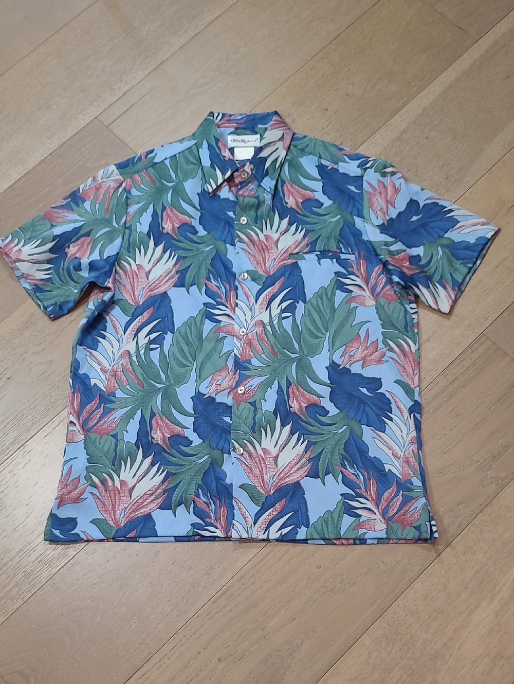 Vintage Tori Richard Shirt Men's sz M Hawaiian Short Sleeve Button Up Shirt